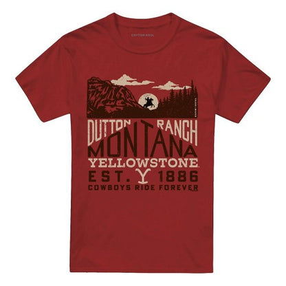 Front - Yellowstone Unisex Adult Montana Ride T-Shirt