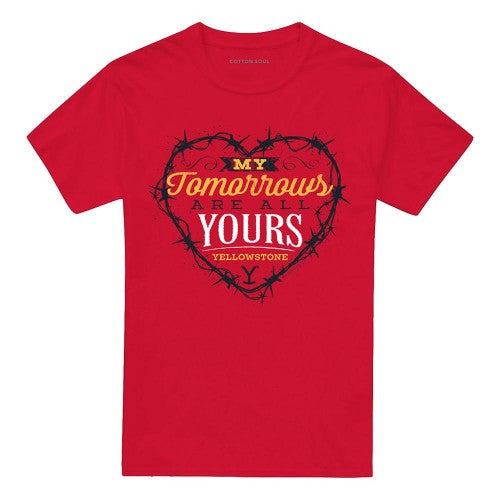Front - Yellowstone Unisex Adult My Tomorrows Are All Yours Heart T-Shirt