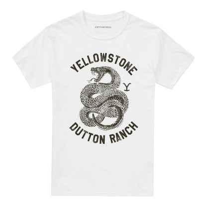 Front - Yellowstone Unisex Adult Dutton Ranch Snake T-Shirt