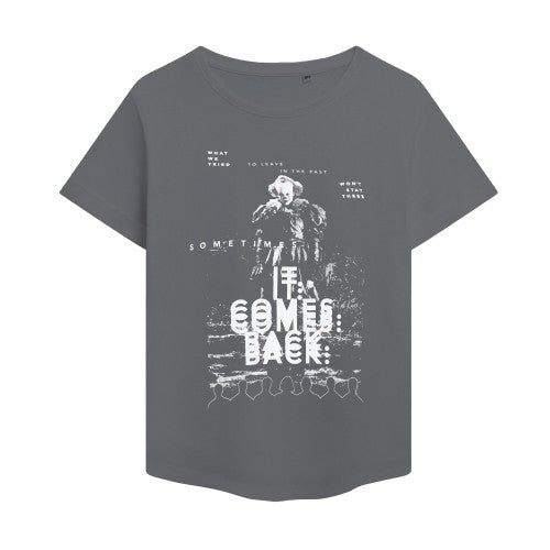 Front - It Womens/Ladies It Comes Back Roll Sleeve T-Shirt