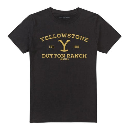 Front - Yellowstone Unisex Adult Dutton Ranch Simple T-Shirt