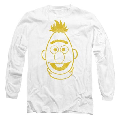 Front - Sesame Street Unisex Adult Bert Mono Long-Sleeved T-Shirt