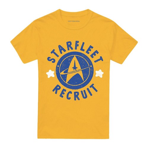 Front - Star Trek Unisex Adult Recruit Stamped T-Shirt