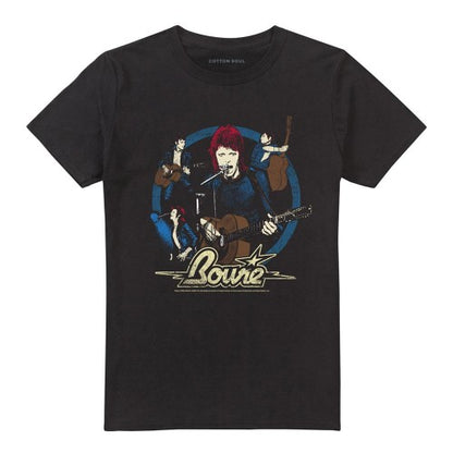 Front - David Bowie Unisex Adult Folk T-Shirt