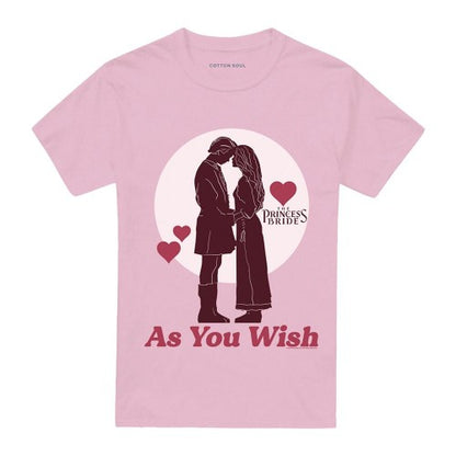 Front - The Princess Bride Unisex Adult As You Wish Valentine`s Day T-Shirt