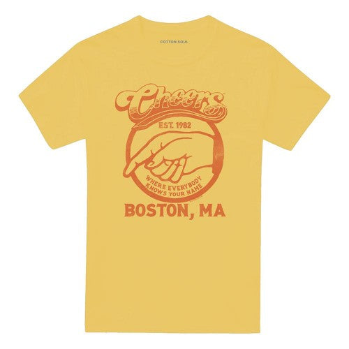 Front - Cheers Unisex Adult Cheers Boston T-Shirt