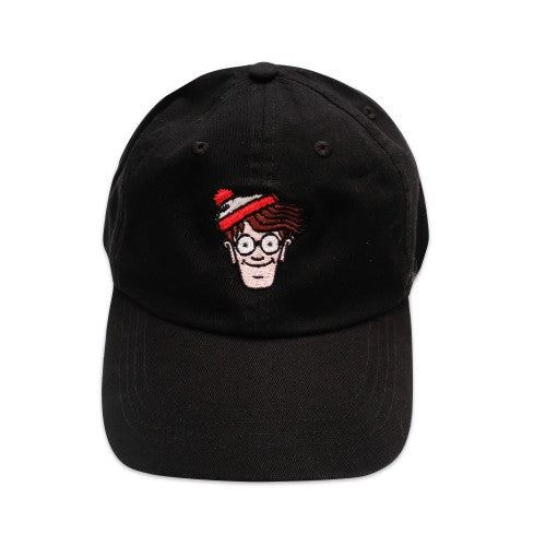 Front - Wheres Wally? Mens Badge Baseball Cap