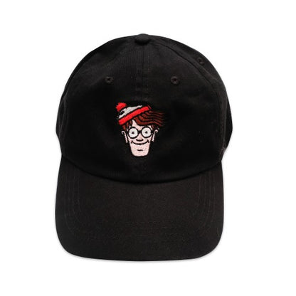 Front - Wheres Wally? Mens Badge Baseball Cap