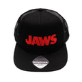 Front - Jaws Mens Logo Snapback Baseball Cap