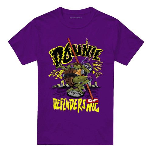 Front - Teenage Mutant Ninja Turtles: Mutant Mayhem Unisex Adult Donnie City T-Shirt