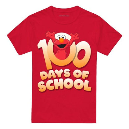 Front - Sesame Street Unisex Adult 100 Days Of School Elmo T-Shirt