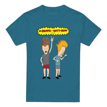 Front - Beavis & Butthead Unisex Adult Metalheads T-Shirt