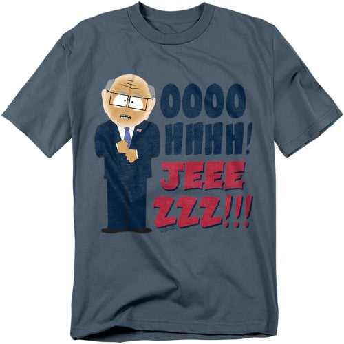 Front - South Park Unisex Adult Oh Jeez T-Shirt