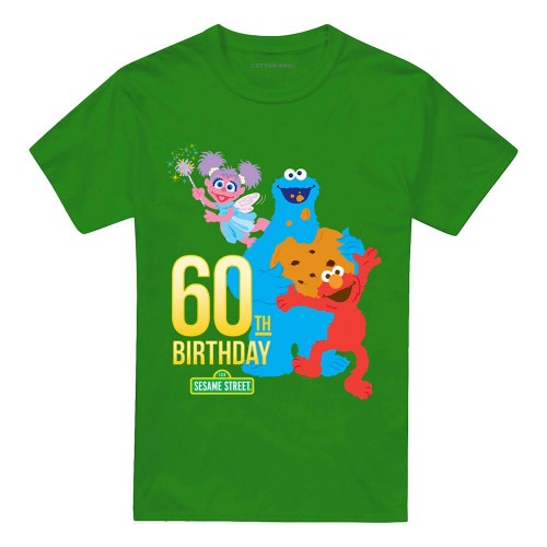 Front - Sesame Street Unisex Adult 60th Birthday T-Shirt