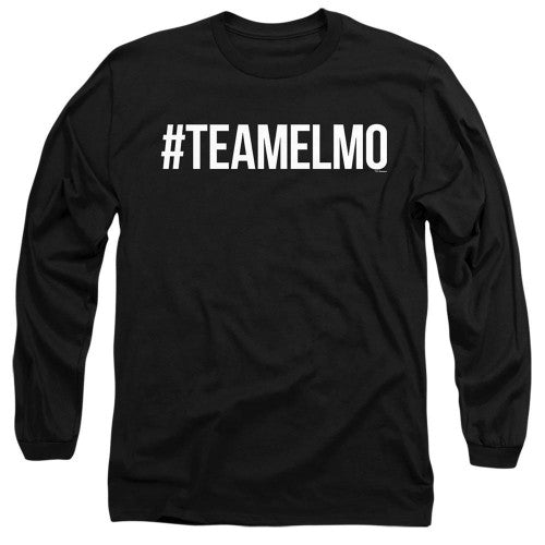 Front - Sesame Street Unisex Adult Team Elmo Long-Sleeved T-Shirt