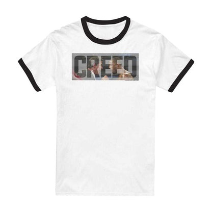 Front - Creed Unisex Adult Pep Talk Ringer T-Shirt