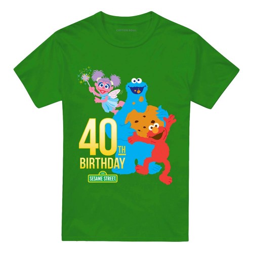 Front - Sesame Street Unisex Adult 40th Birthday T-Shirt