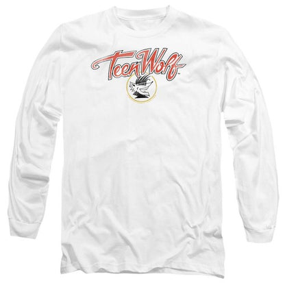 Front - Teen Wolf Unisex Adult Poster Logo Long-Sleeved T-Shirt