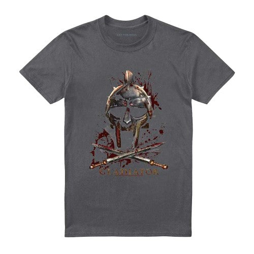 Front - Gladiator Unisex Adult Helmet T-Shirt
