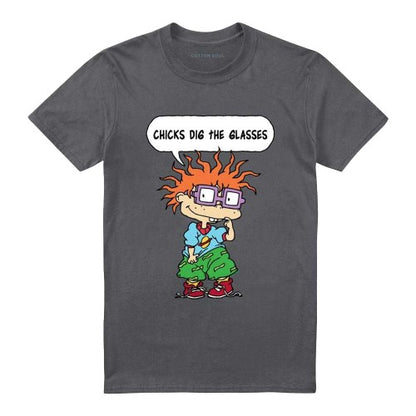 Front - Rugrats Unisex Adult Chicks Dig The Glasses Chucky T-Shirt