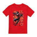 Front - Spider-Man Childrens/Kids Miles Morales Spray T-Shirt