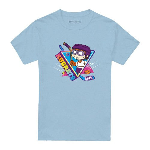 Front - Rugrats Unisex Adult Chucky Hockey T-Shirt
