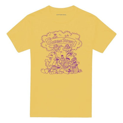 Front - Sesame Street Unisex Adult Simple Street T-Shirt