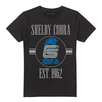 Front - Carroll Shelby Unisex Adult Large Snake And Signature Vintage T-Shirt