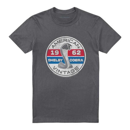Front - Carroll Shelby Unisex Adult Vintage Circle T-Shirt