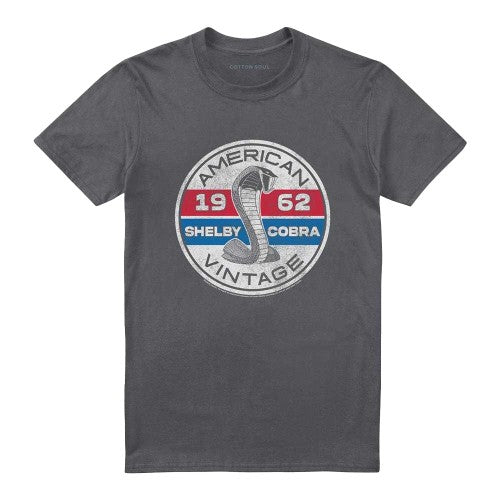 Front - Carroll Shelby Unisex Adult Vintage Circle T-Shirt