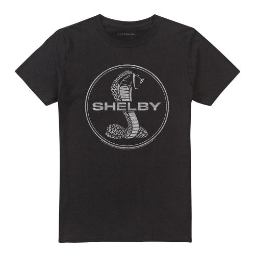 Front - Carroll Shelby Unisex Adult One Color Cobra T-Shirt