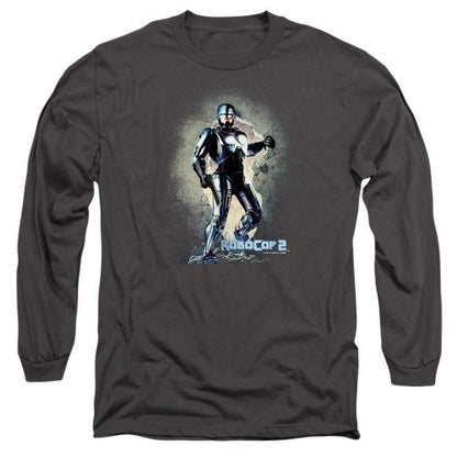 Front - Robocop Unisex Adult Break On Through Long-Sleeved T-Shirt