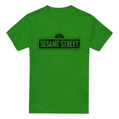 Front - Sesame Street Unisex Adult One Color Dark T-Shirt