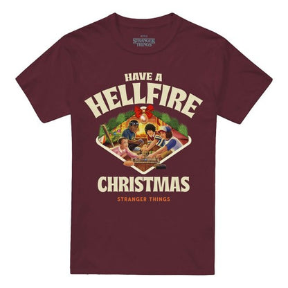 Front - Stranger Things Unisex Adult Have A Hellfire Game Board Christmas T-Shirt