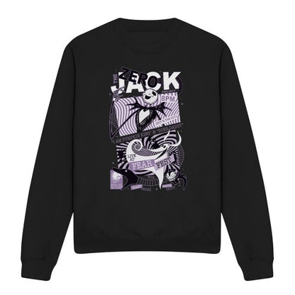 Front - The Nightmare Before Christmas Unisex Adult Pumpkin King Fear Fest Sweatshirt