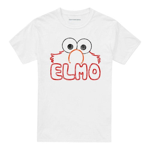 Front - Sesame Street Unisex Adult Elmo Letters T-Shirt