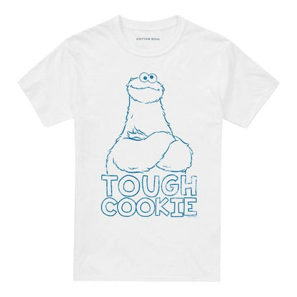 Front - Sesame Street Unisex Adult Tough Cookie T-Shirt