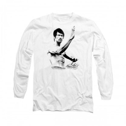 Front - Bruce Lee Unisex Adult Serenity Long-Sleeved T-Shirt