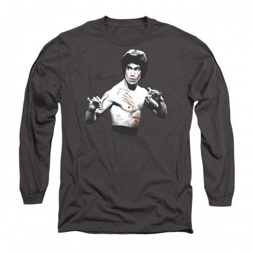 Front - Bruce Lee Unisex Adult Final Confrontation Long-Sleeved T-Shirt
