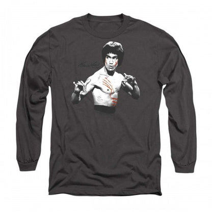 Front - Bruce Lee Unisex Adult Final Confrontation Long-Sleeved T-Shirt