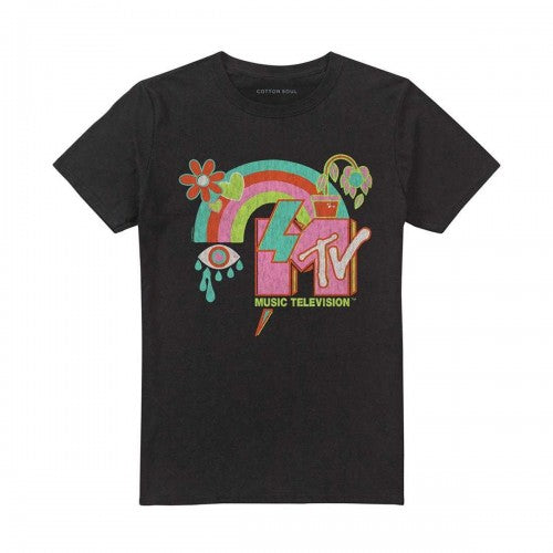Front - MTV Unisex Adult Flower Pot T-Shirt