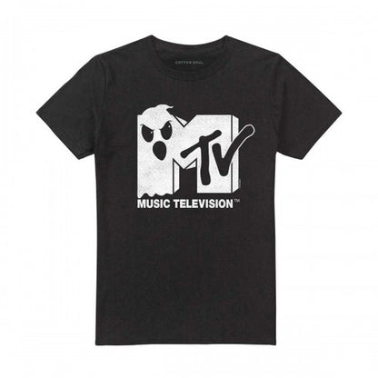 Front - MTV Unisex Adult Ghost In The Logo T-Shirt