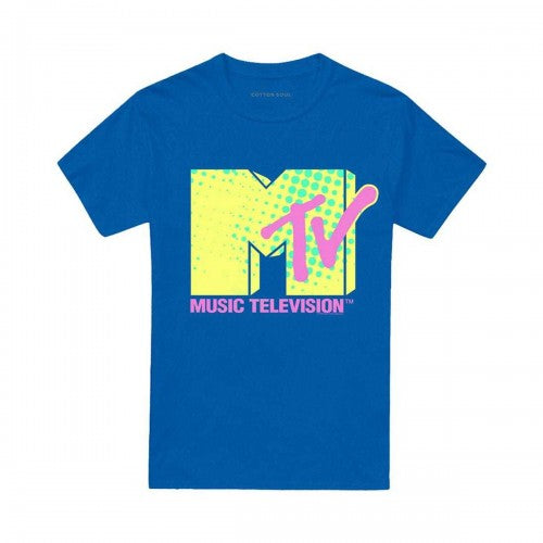 Front - MTV Unisex Adult Neon Logo T-Shirt