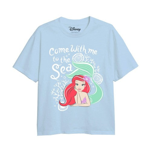 Front - Little Mermaid Girls Come To The Sea T-Shirt