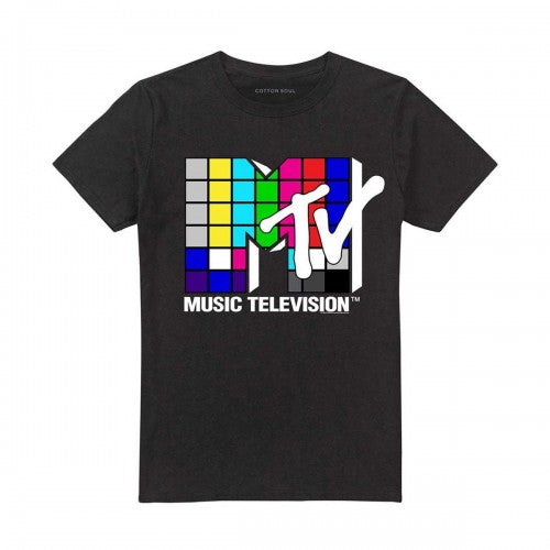 Front - MTV Unisex Adult Rubik´s Cube Logo T-Shirt