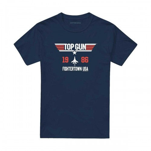 Front - Top Gun Unisex Adult Fightertown 1986 T-Shirt