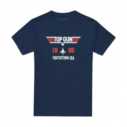 Front - Top Gun Unisex Adult Fightertown 1986 T-Shirt
