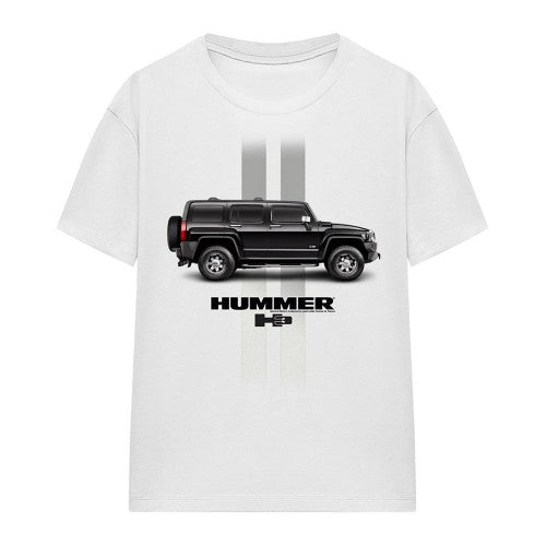 Front - Hummer Womens/Ladies Stripe T-Shirt