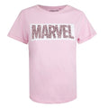 Front - Marvel Womens/Ladies Leopard Print Logo T-Shirt