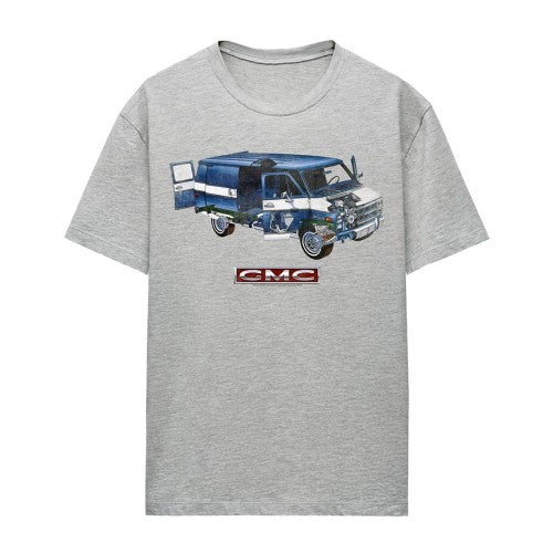 Front - GMC Womens/Ladies Van T-Shirt